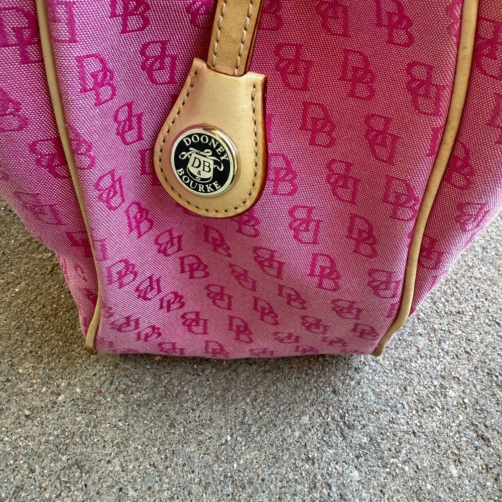 Authentic Dooney & Bourke Pink Tote Bag - Picture 6 of 16